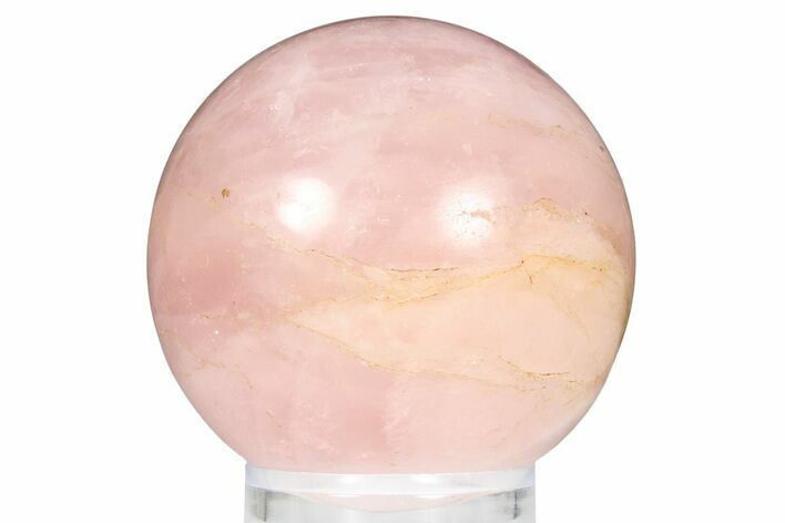 Polished Rose Quartz Sphere - Madagascar #253788